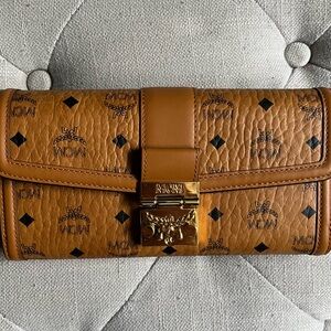 MCM Tan Leather Wallet